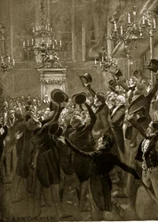 Efter den andra behandlingen av det första reformförslaget, illustration från "Hutchinson